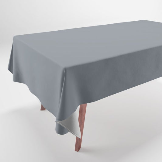 Muted Mid-tone Blue Gray Solid Color Pairs 2023 Trending Hue Dutch Boy Industrialized 434-5DB Tablecloth
