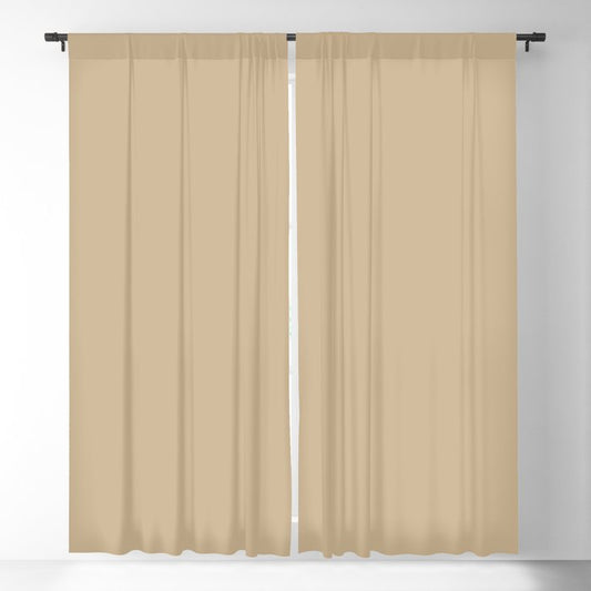 Neutral Beige Tan Solid Color Pairs 2023 Trending Hue Dutch Boy Maize 317-3DB Blackout Curtains