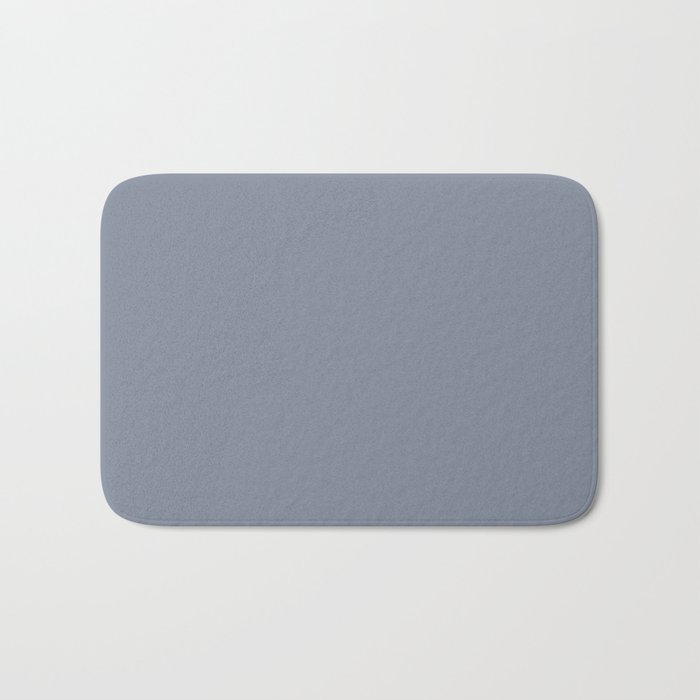 Neutral Mid-tone Concord Blue-Purple Solid Color PPG Prophetic Sea PPG1042-5 - All One Single Shade Bath Mat