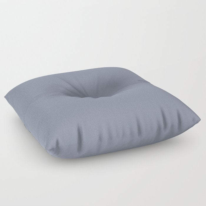 Neutral Mid-tone Concord Blue-Purple Solid Color PPG Prophetic Sea PPG1042-5 - All One Single Shade Floor Pillow