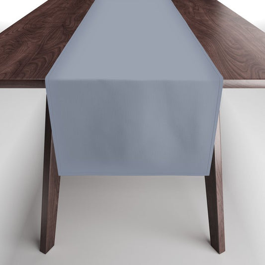 Neutral Mid-tone Concord Blue-Purple Solid Color PPG Prophetic Sea PPG1042-5 - All One Single Shade Table Runner