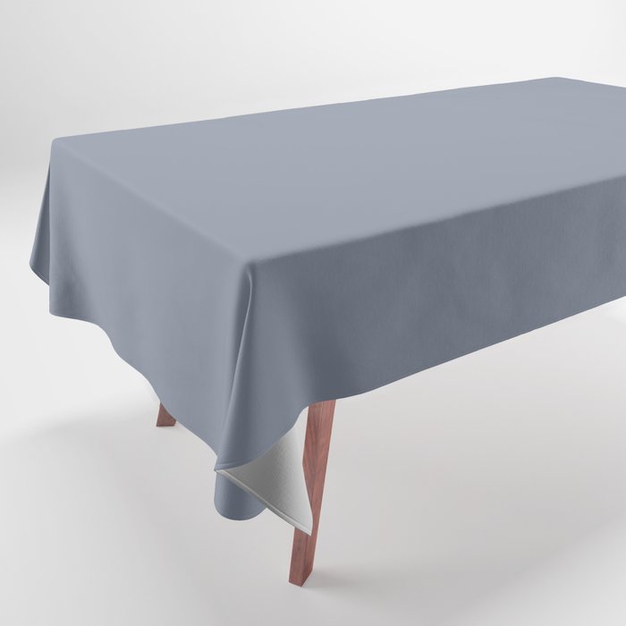 Neutral Mid-tone Concord Blue-Purple Solid Color PPG Prophetic Sea PPG1042-5 - All One Single Shade Tablecloth