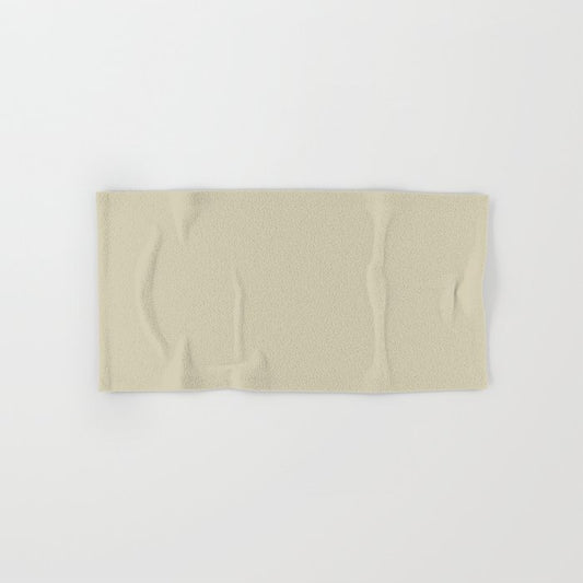 Neutral Tan Solid Color Pairs 2023 Trending Hue Dunn-Edwards Ecru Wealth DET635 - Liberated Nomads Collection Hand & Bath Towels