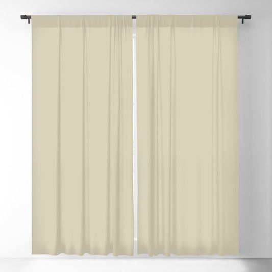 Neutral Tan Solid Color Pairs 2023 Trending Hue Dunn-Edwards Ecru Wealth DET635 - Liberated Nomads Collection Blackout Curtains