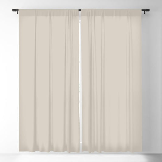 Neutral Tan Solid Color Pairs Dulux 2023 Trending Shade Sandy Day S14C1 Blackout Curtain