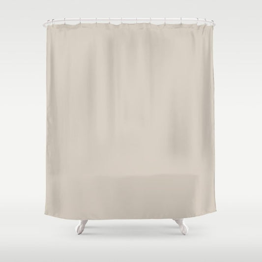 Neutral Tan Solid Color Pairs Dulux 2023 Trending Shade Sandy Day S14C1 Shower Curtain
