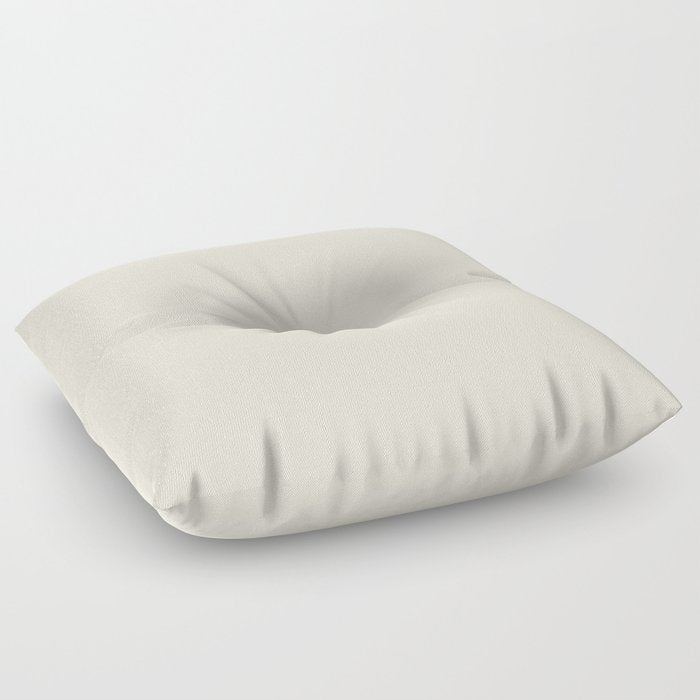 Off White Cream Linen Solid Color Pairs PPG Blank Canvas PPG1085-1 - All One Single Shade Hue Colour Floor Pillow