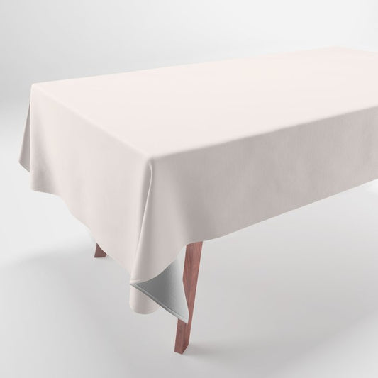 Off White Solid Color Dunn & Edwards 2023 Trending Color Spooled White DE6071 Life in Poetry Collection Tablecloth