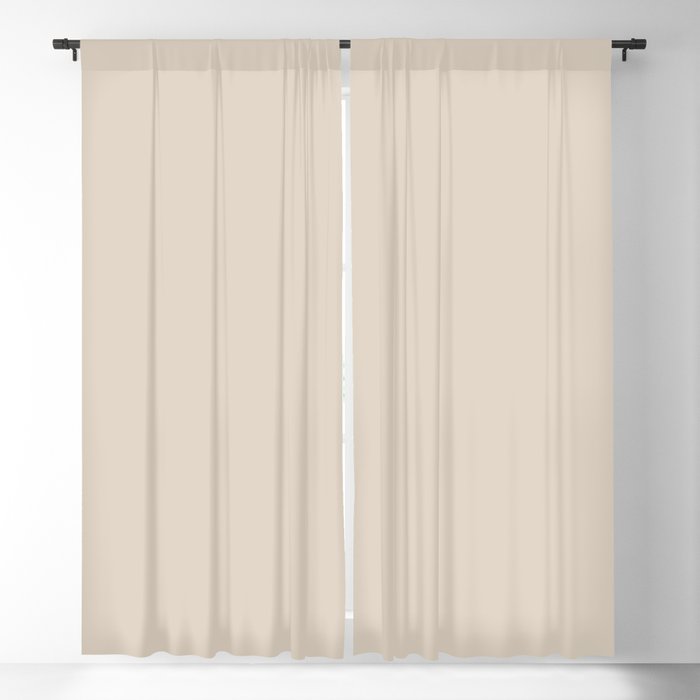 Off White Solid Color Pairs 2023 Trending Color HGTV Natural Linen HGSW9109 Blackout Curtain