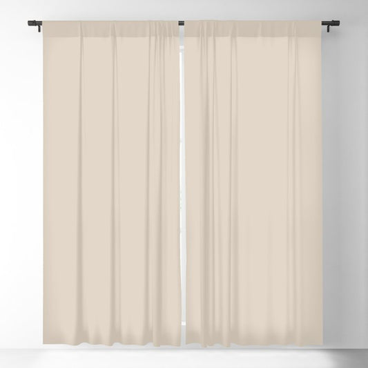 Off White Solid Color Pairs 2023 Trending Color HGTV Natural Linen HGSW9109 Blackout Curtain