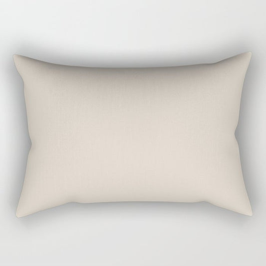 Off White Solid Color Pairs 2023 Trending Color HGTV Natural Linen HGSW9109 Rectangular Pillow