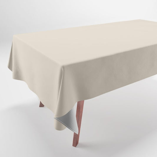 Off White Solid Color Pairs 2023 Trending Color HGTV Natural Linen HGSW9109 Tablecloth