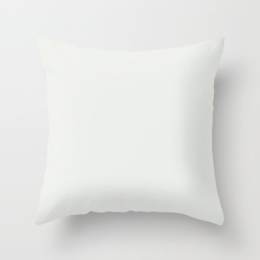Off White Solid Color Pairs 2023 Trending Hue Dunn-Edwards Sugar Swizzle DEHW07 - Liberated Nomads Collection Throw Pillow