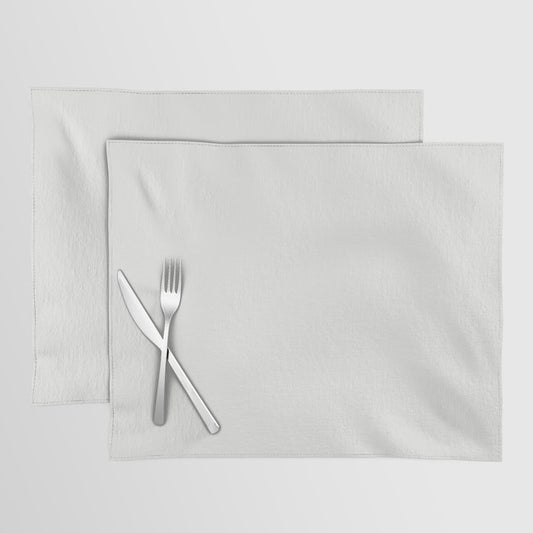 Off White Solid Color Pairs 2023 Trending Hue Dunn-Edwards Sugar Swizzle DEHW07 - Liberated Nomads Collection Placemat Sets