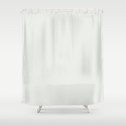 Off White Solid Color Pairs 2023 Trending Hue Dunn-Edwards Sugar Swizzle DEHW07 - Liberated Nomads Collection Shower Curtain