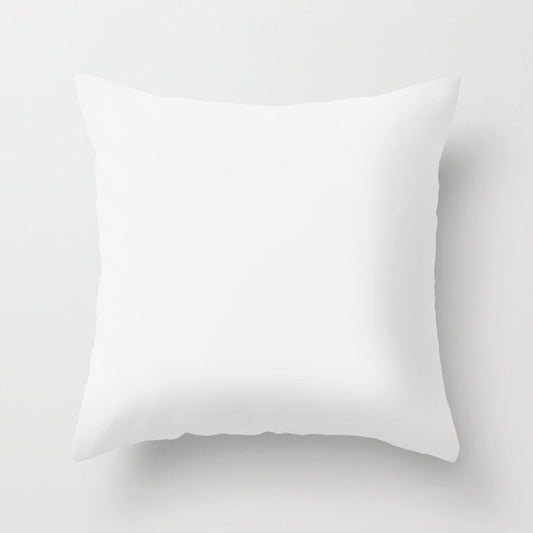 Off White Solid Color Pairs Dulux 2023 Trending Shade Lexicon Quarter SW1E1 Throw Pillow