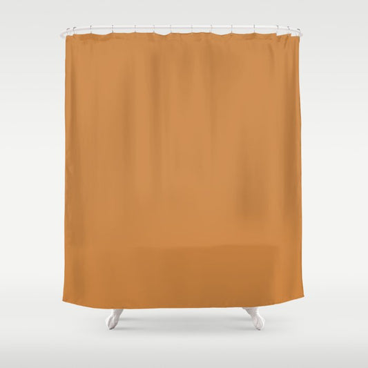 Organic Brown Solid Color Pairs to Coloro Sundial 028-59-26 Key Color Trends for Spring Summer 2023 Shower Curtain
