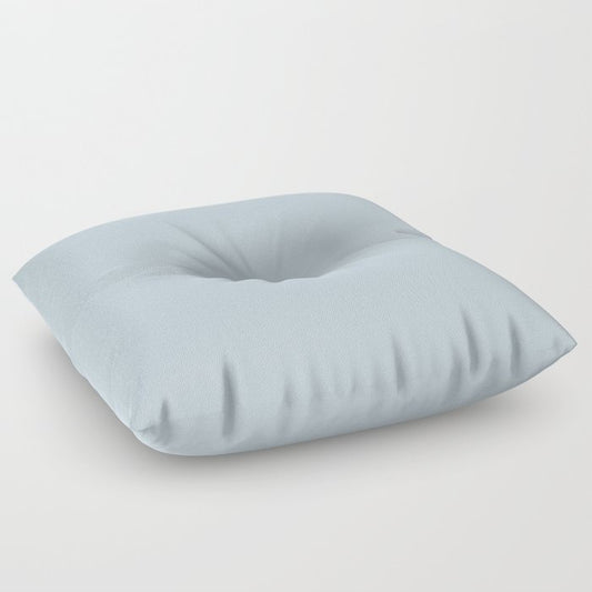 Pale Baby Blue Gray Solid Color Pairs PPG Keepsakes PPG1040-2 - All One Single Shade Hue Colour Floor Pillow