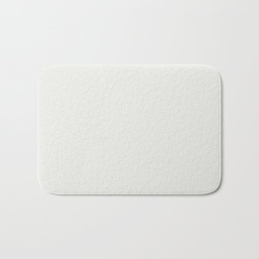 Pale Cream Solid Color Pairs 2023 Trending Hue Dunn-Edwards White Daisy DEHW02 - Live in Joy Collection Bath Mat