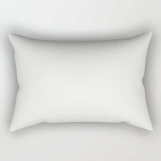 Pale Cream Solid Color Pairs 2023 Trending Hue Dunn-Edwards White Daisy DEHW02 - Live in Joy Collection Rectangle Pillow