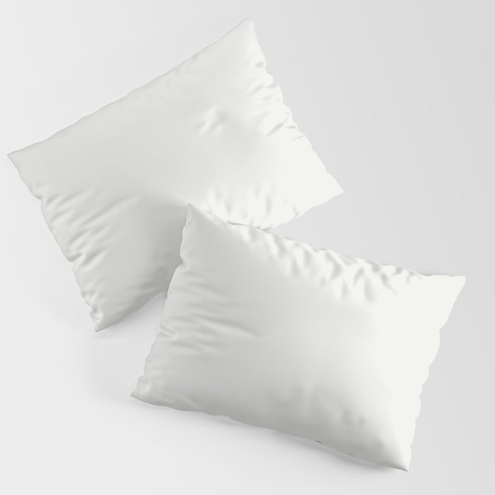 Pale Cream Solid Color Pairs 2023 Trending Hue Dunn-Edwards White Daisy DEHW02 - Live in Joy Collection Pillow Sham Sets