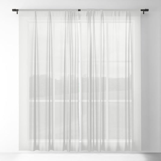 Pale Cream Solid Color Pairs 2023 Trending Hue Dunn-Edwards White Daisy DEHW02 - Live in Joy Collection Sheer Curtains