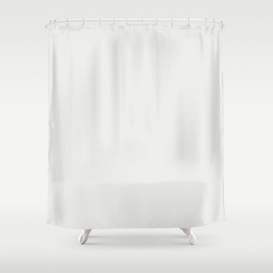 Pale Cream Solid Color Pairs 2023 Trending Hue Dunn-Edwards White Daisy DEHW02 - Live in Joy Collection Shower Curtain
