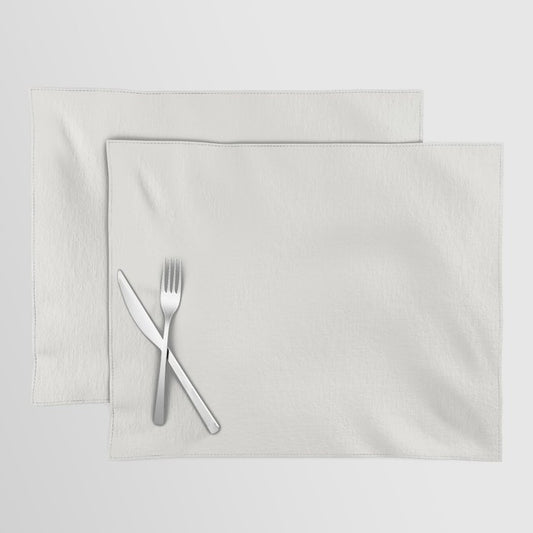 Pale Cream Solid Color Pairs 2023 Trending Hue Dutch Boy Ultra White 002W Placemat Sets
