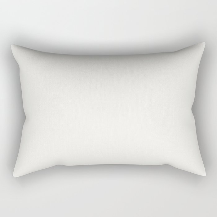 Pale Cream Solid Color Pairs 2023 Trending Hue Dutch Boy Ultra White 002W Rectangle Pillow