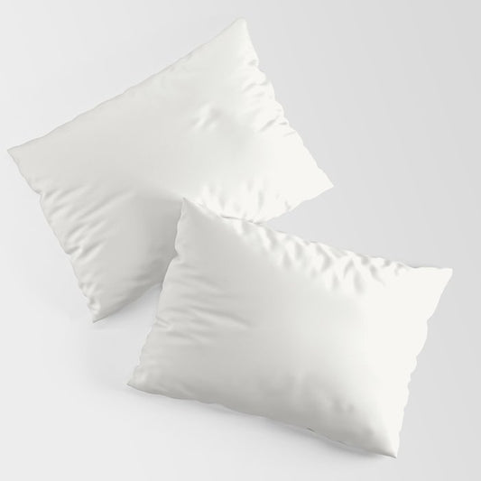 Pale Cream Solid Color Pairs 2023 Trending Hue Dutch Boy Ultra White 002W Pillow Sham Sets