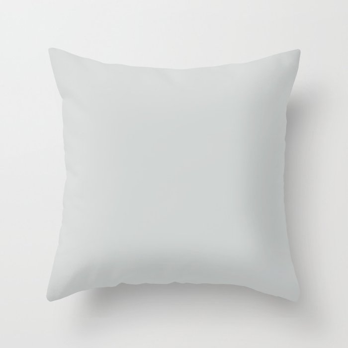 Pale Gray Solid Color Pairs Better Home and Garden 2022 Popular Color Grey Whisper Throw Pillow