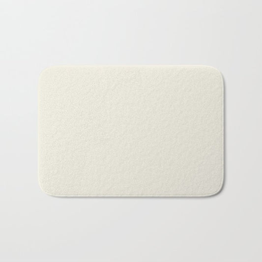 Pale Neutral Cream Solid Color Pairs 2023 Color of the Year Behr Blank Canvas DC-003 Bath Mat