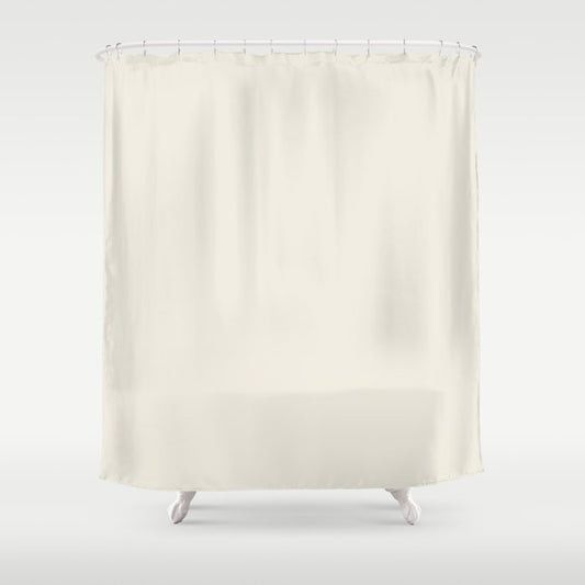 Pale Neutral Cream Solid Color Pairs 2023 Color of the Year Behr Blank Canvas DC-003 Shower Curtain