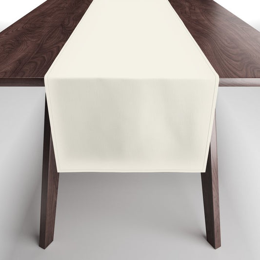 Pale Neutral Cream Solid Color Pairs 2023 Color of the Year Behr Blank Canvas DC-003 Table Runner