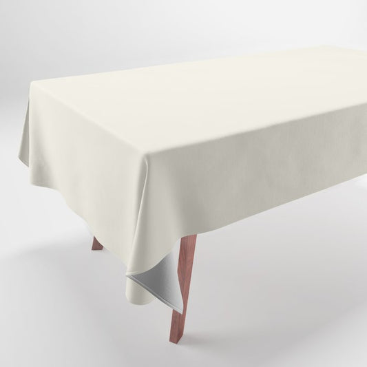 Pale Neutral Cream Solid Color Pairs 2023 Color of the Year Behr Blank Canvas DC-003 Tablecloth