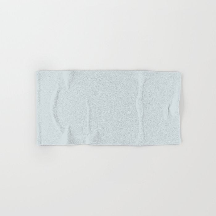 Pale Pastel Blue Solid Color Pairs 2023 Color of the Year Valspar Rising Tide 4008-3A Hand & Bath Towel