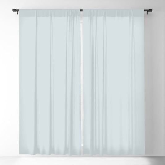Pale Pastel Blue Solid Color Pairs 2023 Color of the Year Valspar Rising Tide 4008-3A Blackout Curtain