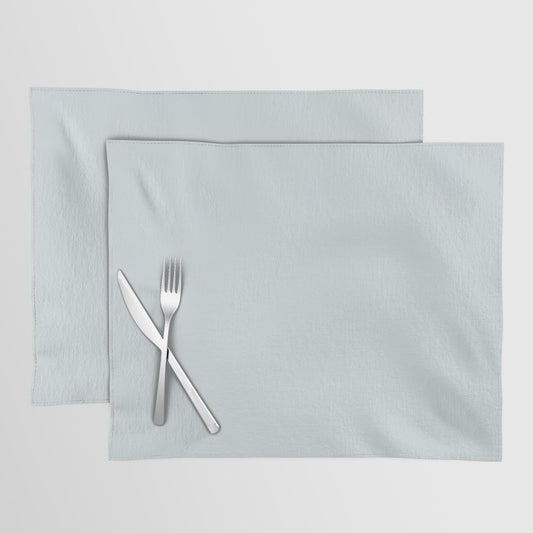 Pale Pastel Blue Solid Color Pairs 2023 Color of the Year Valspar Rising Tide 4008-3A Placemat