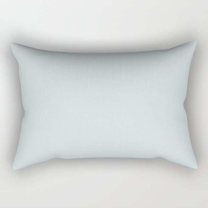 Pale Pastel Blue Solid Color Pairs 2023 Color of the Year Valspar Rising Tide 4008-3A Rectangular Pillow