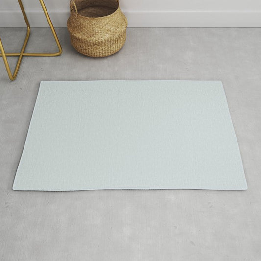 Pale Pastel Blue Solid Color Pairs 2023 Color of the Year Valspar Rising Tide 4008-3A Throw & Area Rugs