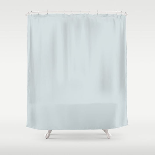 Pale Pastel Blue Solid Color Pairs 2023 Color of the Year Valspar Rising Tide 4008-3A Shower Curtain