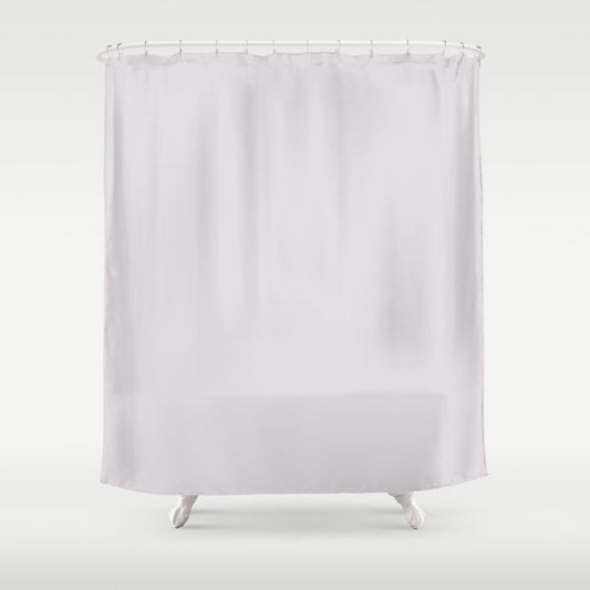 Pale Pastel Lilac Purple Solid Color Pairs 2023 Color of the Year Valspar Gentle Violet 4002-3A Shower Curtain