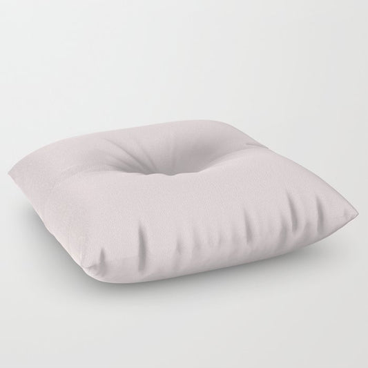 Pale Pastel Pink Solid Color Pairs 2023 Trending Hue Dunn-Edwards Strawberry Blonde DE5107 - Live in Joy Collection Floor Pillow