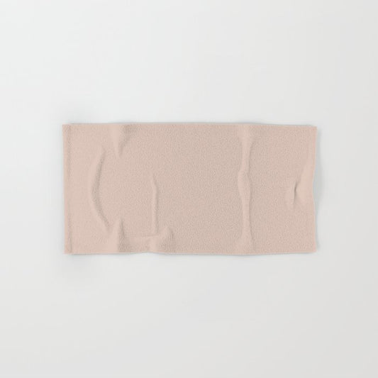 Pale Pastel Pink Solid Color Pairs Dulux 2023 Trending Shade Mornington S09E1 Hand & Bath Towel