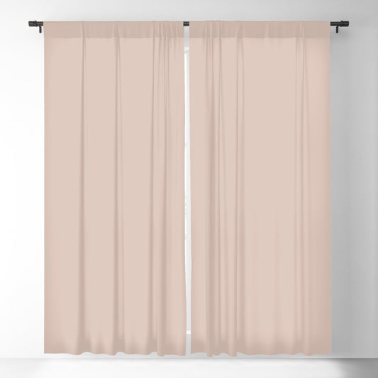 Pale Pastel Pink Solid Color Pairs Dulux 2023 Trending Shade Mornington S09E1 Blackout Curtain