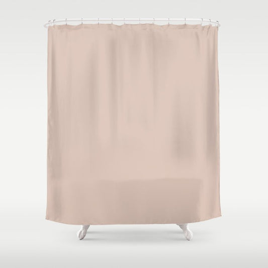 Pale Pastel Pink Solid Color Pairs Dulux 2023 Trending Shade Mornington S09E1 Shower Curtain