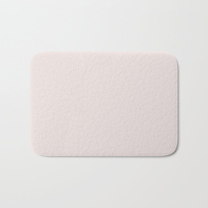 Pale Taupe Solid Color Dunn & Edwards 2023 Trending Color Mother of Pearl DE6029 Well Intentions Collection Bath Mat
