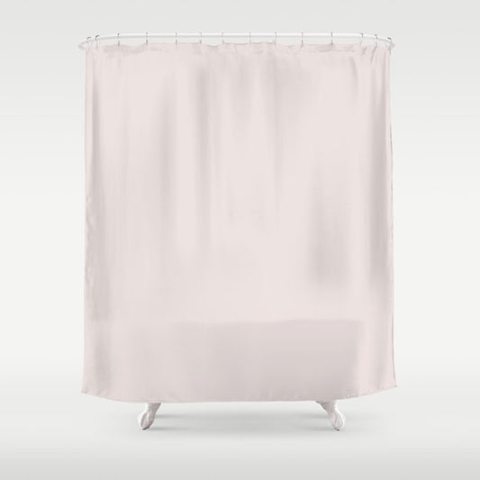 Pale Taupe Solid Color Dunn & Edwards 2023 Trending Color Mother of Pearl DE6029 Well Intentions Collection Shower Curtain