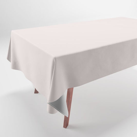 Pale Taupe Solid Color Dunn & Edwards 2023 Trending Color Mother of Pearl DE6029 Well Intentions Collection Tablecloth