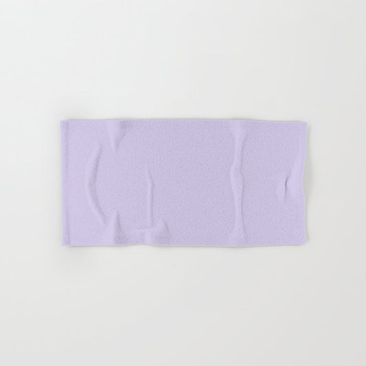 Pastel Amethyst Purple Solid Color Pairs PPG Glidden 2023 Trending Color Lilac Breeze PPG1248-4 Hand & Bath Towel